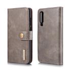 DG.MING Crazy Horse Texture Flip Detachable Magnetic Leather Case for Huawei P30, with Holder & Card Slots & Wallet (Grey) - 1