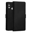 DZGOGO MILO Series PC + PU Horizontal Flip Leather Case for Huawei P Smart (2019) / Honor 10 Lite / Nova Lite 3, with Holder & Card Slot & Wallet(Black) - 1