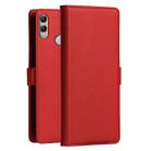 DZGOGO MILO Series PC + PU Horizontal Flip Leather Case for Huawei P Smart (2019) / Honor 10 Lite / Nova Lite 3, with Holder & Card Slot & Wallet(Red) - 1