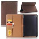 For Huawei MediaPad M5 10.8 inch Vintage Book Style Horizontal Flip Environmental PU Leather Case with Holder & Card Slots & Wallet & Photo Frame(Coffee) - 1
