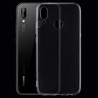 For Huawei  P20 Lite 0.75mm Ultra-thin Transparent TPU Protective Back Cover Case(Transparent) - 1