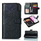 Multifunctional Litchi Texture Horizontal Flip Leather Case for Huawei P20 Lite, with Card Slot & Holder & Wallet(Black) - 1