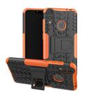 Tire Texture TPU+PC Shockproof Case for Huawei Honor Play 8C, with Holder (Orange) - 1