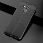 Litchi Texture TPU Shockproof Case for Huawei Mate 20 Lite (Black) - 1