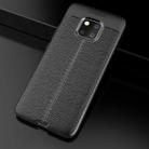 Litchi Texture TPU Shockproof Case for Huawei Mate 20 Pro (Black) - 1