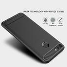 For Huawei Y9 (2018)/Enjoy 8 Plus Brushed Texture Carbon Fiber Shockproof TPU Protective Back Case (Black) - 4