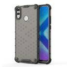 Shockproof Honeycomb PC + TPU Case for Huawei Honor 8X(Black) - 1