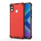 Shockproof Honeycomb PC + TPU Case for Huawei Honor 8X(Red) - 1