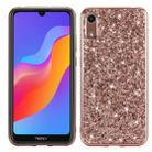 Glitter Powder Shockproof TPU Case for Huawei Honor Play 8A (Rose Gold) - 1