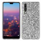 Glitter Powder Shockproof TPU Case for Huawei P30 (Silver) - 1