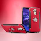 Magnetic 360 Degree Rotation Ring Holder Armor Protective Case for Huawei Mate 20 Lite (Red) - 1