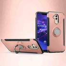 Magnetic 360 Degree Rotation Ring Holder Armor Protective Case for Huawei Mate 20 Lite (Rose Gold) - 1