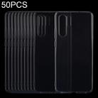 50 PCS 0.75mm Ultrathin Transparent TPU Soft Protective Case for Huawei P30 Pro - 1