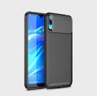 Carbon Fiber Texture Shockproof TPU Case for Huawei Enjoy 9 (Black) - 1