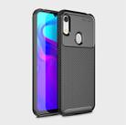 Carbon Fiber Texture Shockproof TPU Case for Huawei Honor 8A (Black) - 1