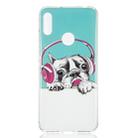 Headphone Puppy Pattern Noctilucent TPU Soft Case for Huawei Y6 Pro(2019) - 2