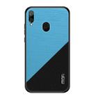 MOFI Shockproof TPU + PC + Cloth Pasted Case for Huawei Y9 (2019) / Enjoy9 Plus(Blue) - 1
