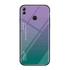 Gradient Color Glass Case for Huawei Honor 8X (Purple) - 1