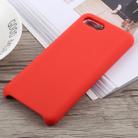 Ultra-thin Liquid Silicone Dropproof Protective Case for Huawei Honor 10(Red) - 1