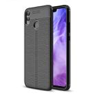 Litchi Texture TPU Shockproof Case for Huawei Honor 8X (Black) - 1