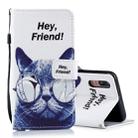 Cool Cat Pattern Horizontal Flip Leather Case for Huawei P20, with Holder & Card Slots & Wallet - 1