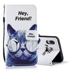 Cool Cat Pattern Horizontal Flip Leather Case for Huawei P20 Lite, with Holder & Card Slots & Wallet - 1