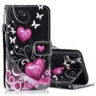 Peach Heart Pattern Horizontal Flip Leather Case for Huawei P20 Lite, with Holder & Card Slots & Wallet - 1