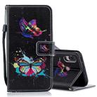 Colored Butterfly Pattern Horizontal Flip Leather Case for Huawei P20 Lite, with Holder & Card Slots & Wallet - 1