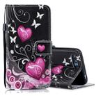 Peach Heart Pattern Horizontal Flip Leather Case for Huawei Honor 10, with Holder & Card Slots & Wallet - 1