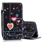 Colored Heart Pattern Horizontal Flip Leather Case for Huawei Honor 10, with Holder & Card Slots & Wallet - 1