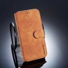 DG.MING Retro Oil Side Horizontal Flip Case for Huawei P20 Lite / Nova 3e, with Holder & Card Slots & Wallet (Brown) - 1