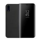 For Huawei P20 Pro PC Mirror Protective Back Cover Case with Holder (Black) - 1