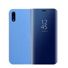 For Huawei P20 Pro PC Mirror Protective Back Cover Case with Holder (Blue) - 1