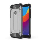 For Huawei Honor Play 7C Full-body Rugged TPU + PC Combination Back Cover Case (Grey) - 1