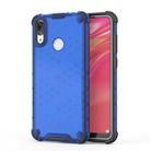 Honeycomb Shockproof PC + TPU Case for Huawei Y7(2019) (Blue) - 1
