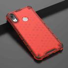 Honeycomb Shockproof PC + TPU Case for Huawei Y7(2019) (Red) - 2