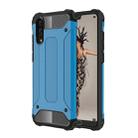 For Huawei  P20 Full-body Rugged TPU + PC Combination Back Cover Case (Blue) - 1