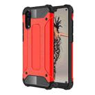 For Huawei  P20 Full-body Rugged TPU + PC Combination Back Cover Case (Red) - 1