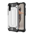 For Huawei  P20 Full-body Rugged TPU + PC Combination Back Cover Case (Silver) - 1