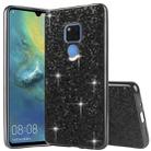 Glittery Powder Shockproof TPU Case for Huawei Mate 20(Black) - 1