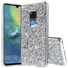 Glittery Powder Shockproof TPU Case for Huawei Mate 20(Silver) - 1