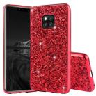 Glittery Powder Shockproof TPU Case for Huawei Mate 20 Pro(Red) - 1