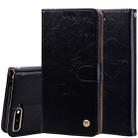 Business Style Oil Wax Texture Horizontal Flip Leather Case for Huawei Y6 (2018), with Holder & Card Slots & Wallet (Black) - 1