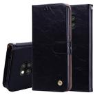 Business Style Oil Wax Texture Horizontal Flip Leather Case for Huawei Mate 20 Pro, with Holder & Card Slots & Wallet (Black) - 1