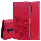 Rose Embossed Horizontal Flip PU Leather Case for Huawei Mate 20 Lite, with Holder & Card Slots & Wallet (Red) - 1