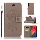 Wind Chime Owl Embossing Pattern Horizontal Flip Leather Case for Huawei P30, with Holder & Card Slots & Wallet (Grey) - 1