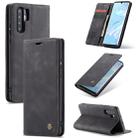 CaseMe-013 Multifunctional Retro Frosted Horizontal Flip Leather Case for Huawei P30 Pro, with Card Slot & Holder & Wallet (Black) - 1