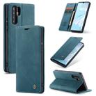 CaseMe-013 Multifunctional Retro Frosted Horizontal Flip Leather Case for Huawei P30 Pro, with Card Slot & Holder & Wallet (Blue) - 1