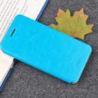 MOFI Crazy Horse Texture Horizontal Flip Leather Case for Huawei Honor 8C, with Holder(Blue) - 1