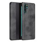 Fierre Shann Crazy Horse Texture Horizontal Flip PU Leather Case for Huawei P30 Pro, with Smart View Window & Sleep Wake-up Function(Grey) - 1